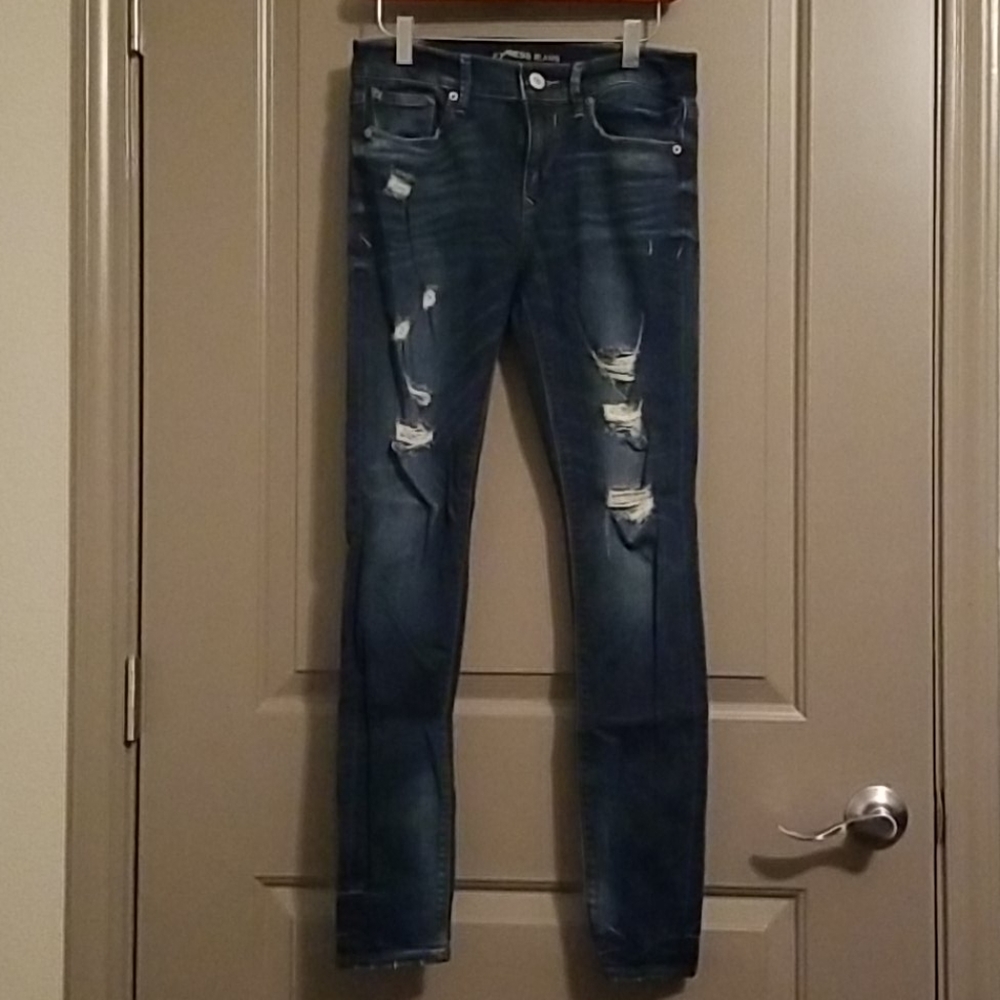 Express leggings mid rise size 4